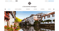 Desktop Screenshot of echappee-basque.com