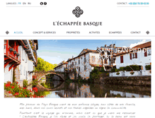 Tablet Screenshot of echappee-basque.com